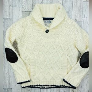 AMX Cream Cable Knit Sweater